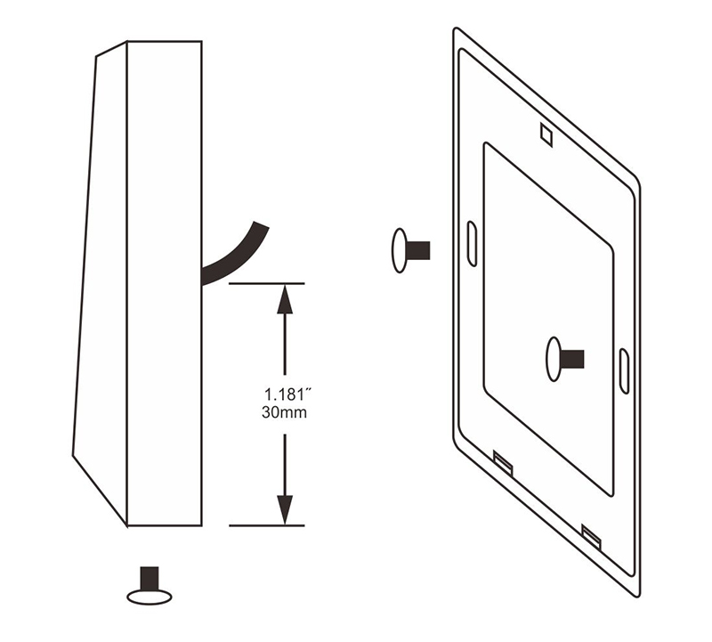 门禁读卡器外观图
