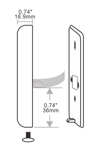 门禁读卡器的外观