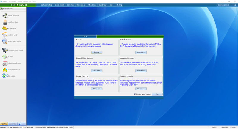 Four Doors Access Controller Software Photoes